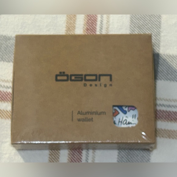 Keith Haring x ÖGON DESIGNS Collab Unisex Aluminum Wallet Color NWT in Box - Picture 6 of 7